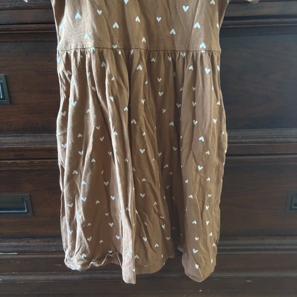 Old Navy brown heart print tee shirt dress in size M - Picture 3 of 6